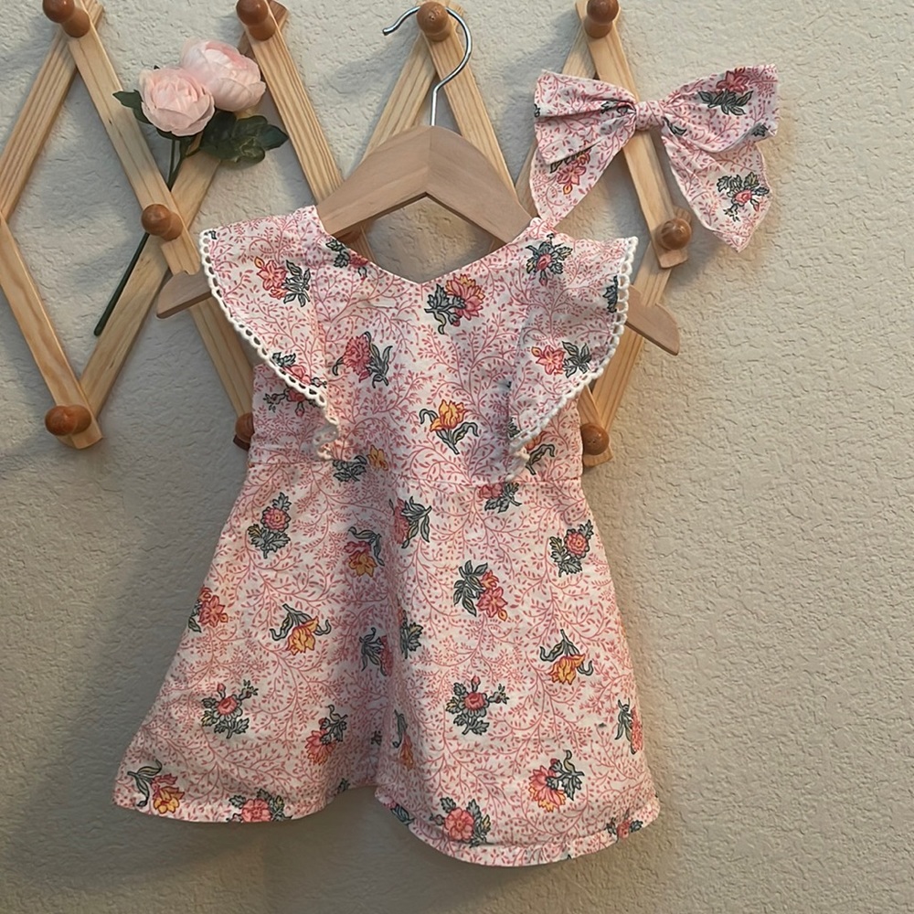Janie and Jack Dress w/ Matching Hair Bow